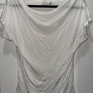 Leith White Short Sleeve Women's Top